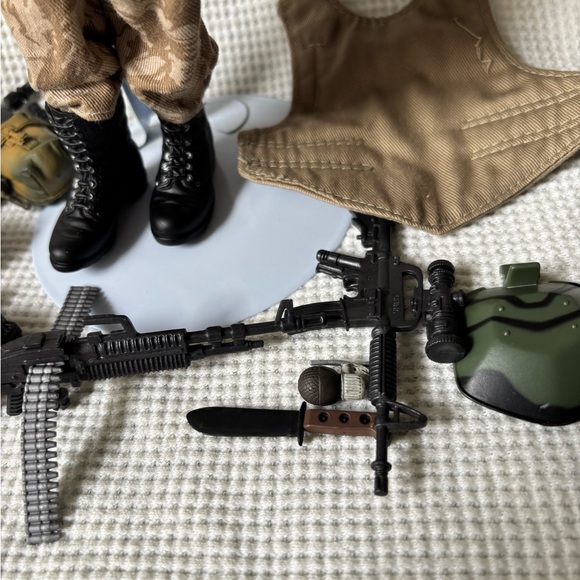 GI Joe 12” doll clothes jacket action military weapons gear 21st century